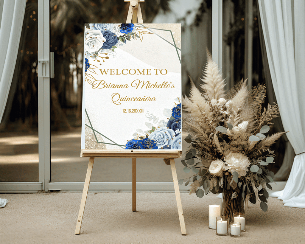quinceanera welcome sign | quince party sign | quince welcome sign