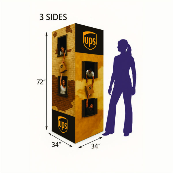 Totem Stand Display 34" x 72", i bee printing